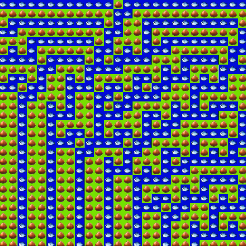 Elementary Cellular Emoji Automata #766