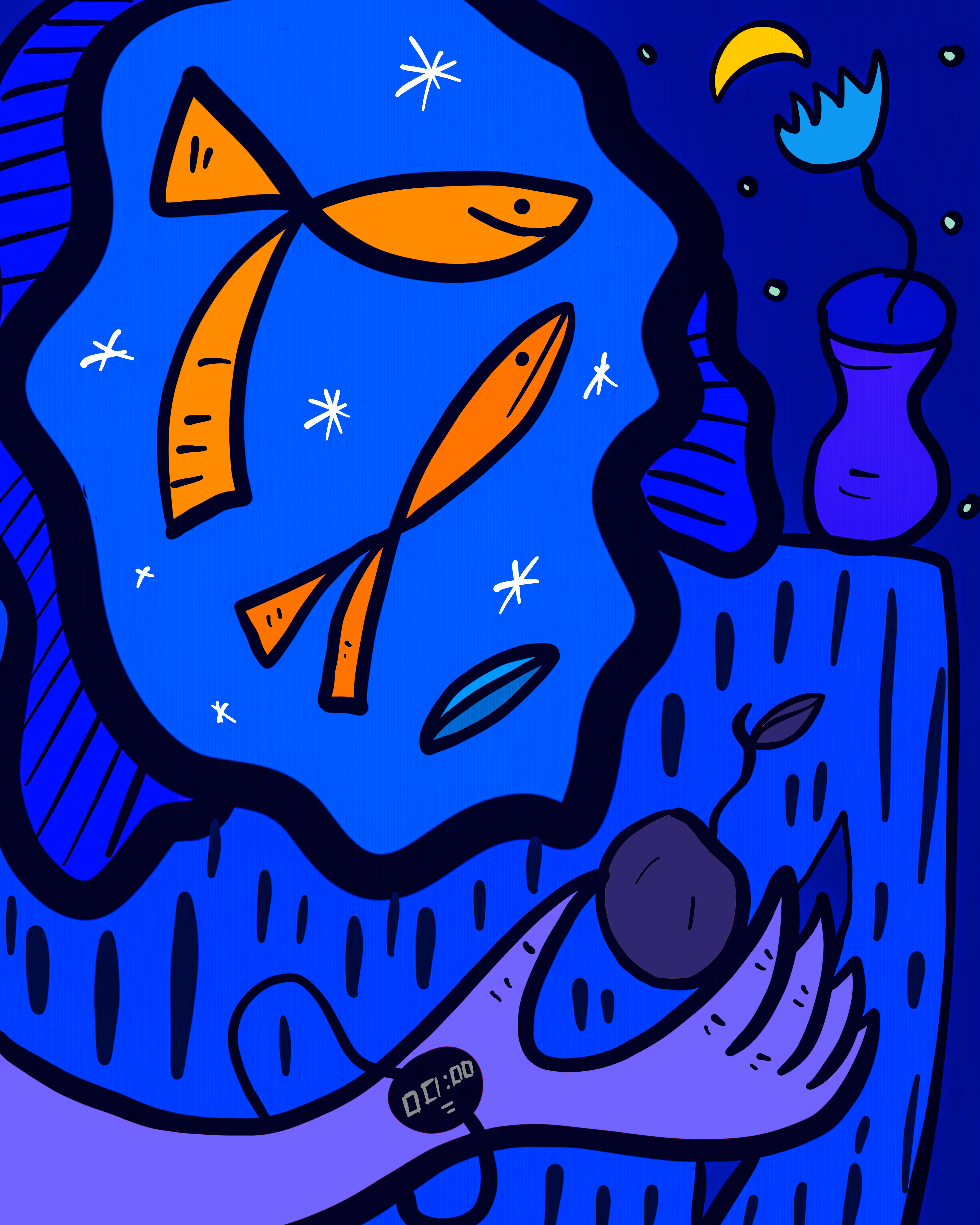 Night with the fishes