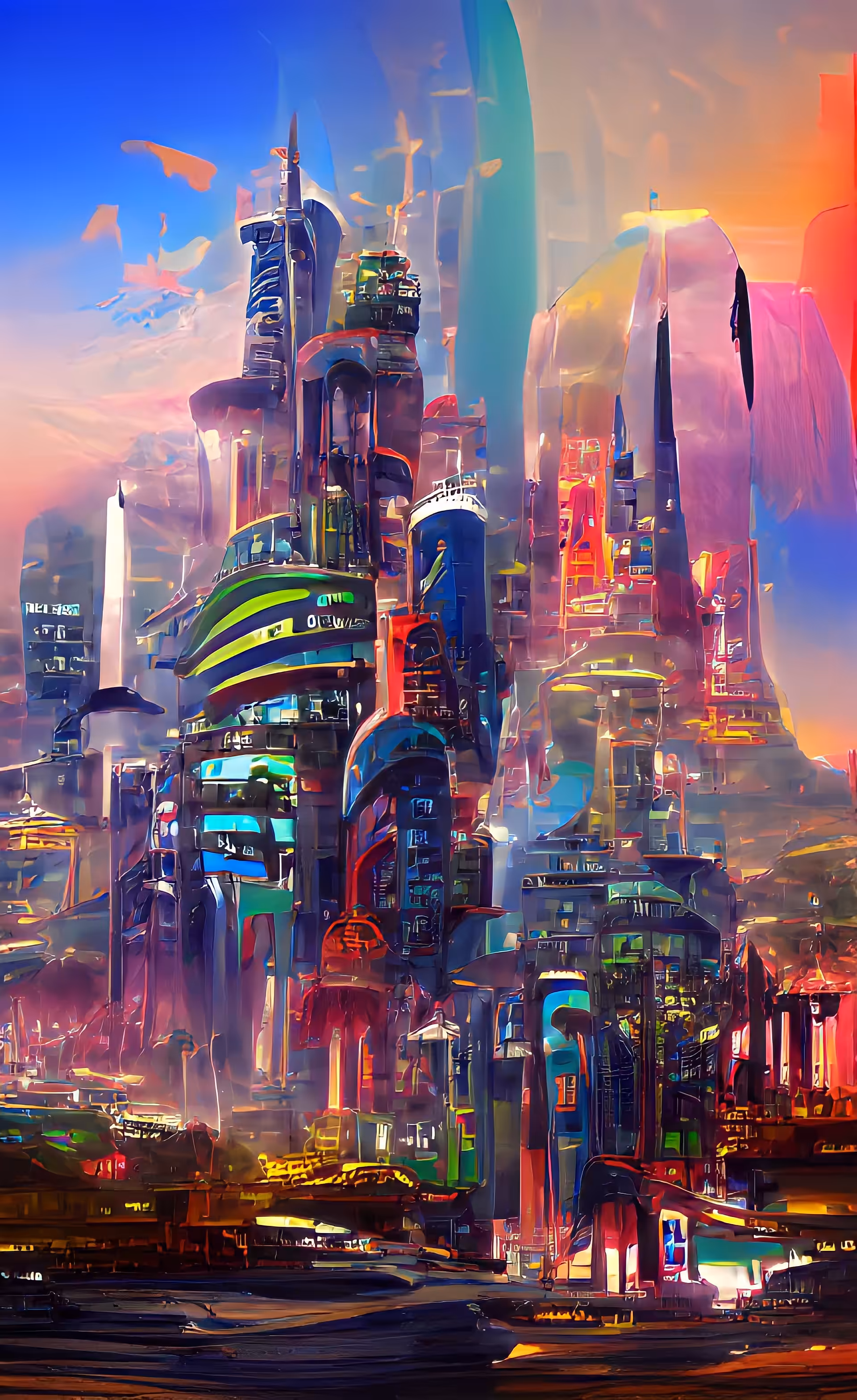 City from forgotten dream