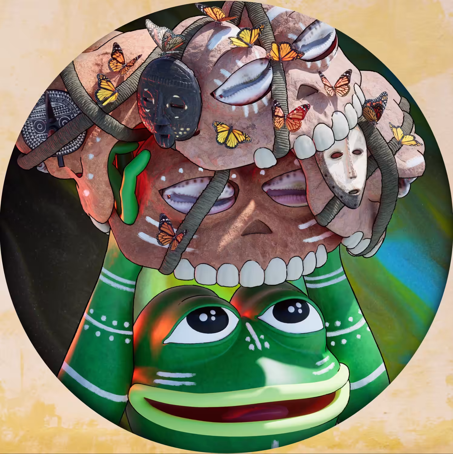 SKULLS OF PEPE 1/1: CELEBRATING SKULL