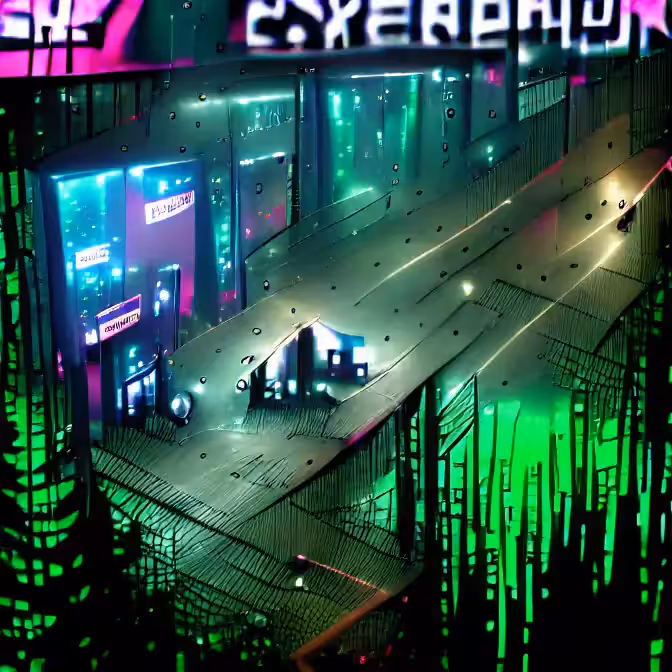 Cyberpunk Landscape 4
