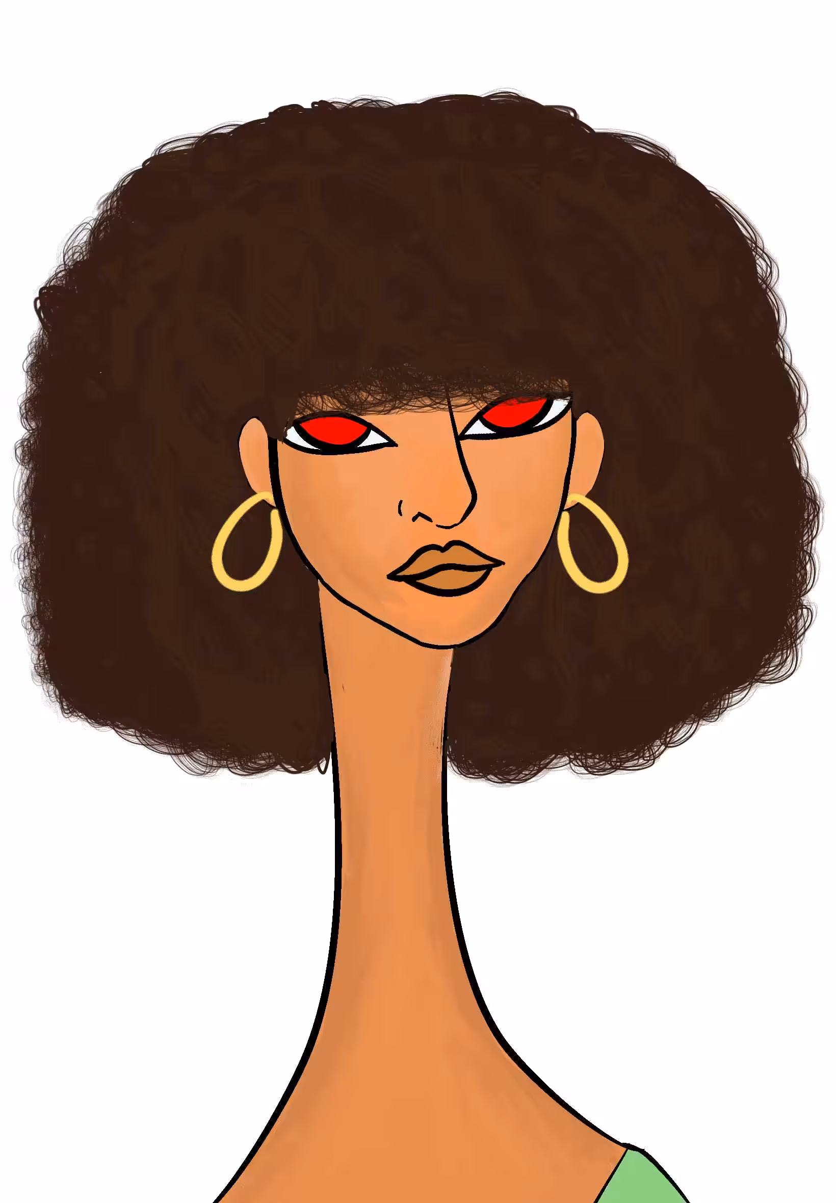 Long Neckie Lady #1498
