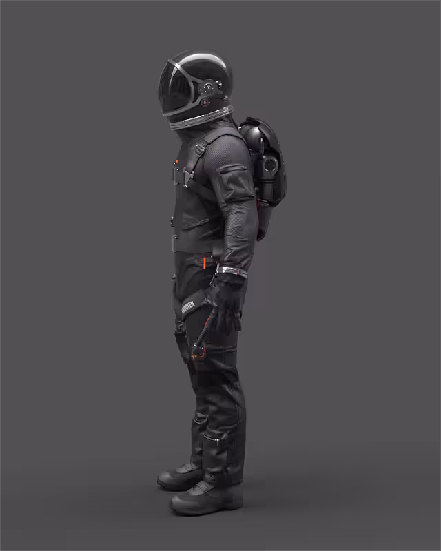 Spaceman in Black