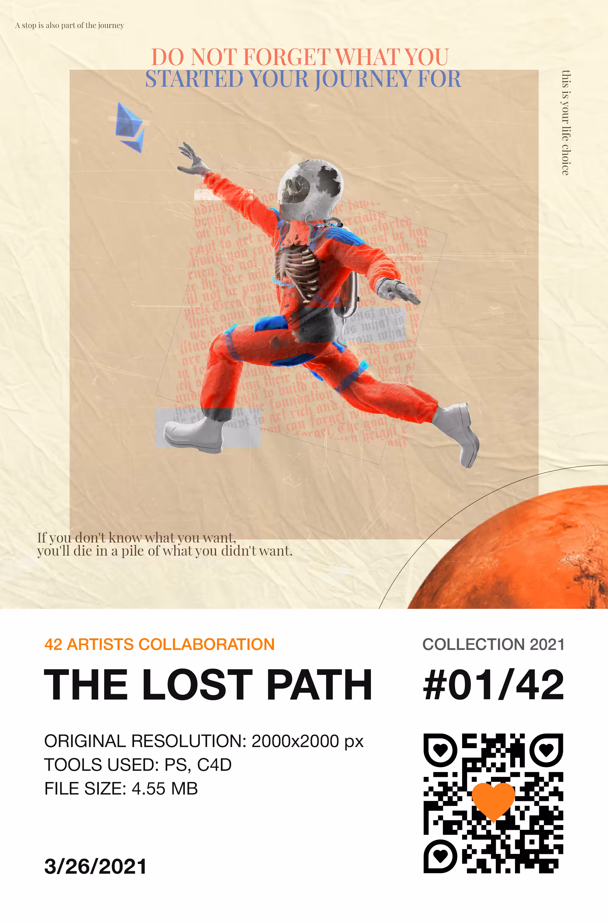 42 Artists Collaboration: 1/42  — THE LOST PATH