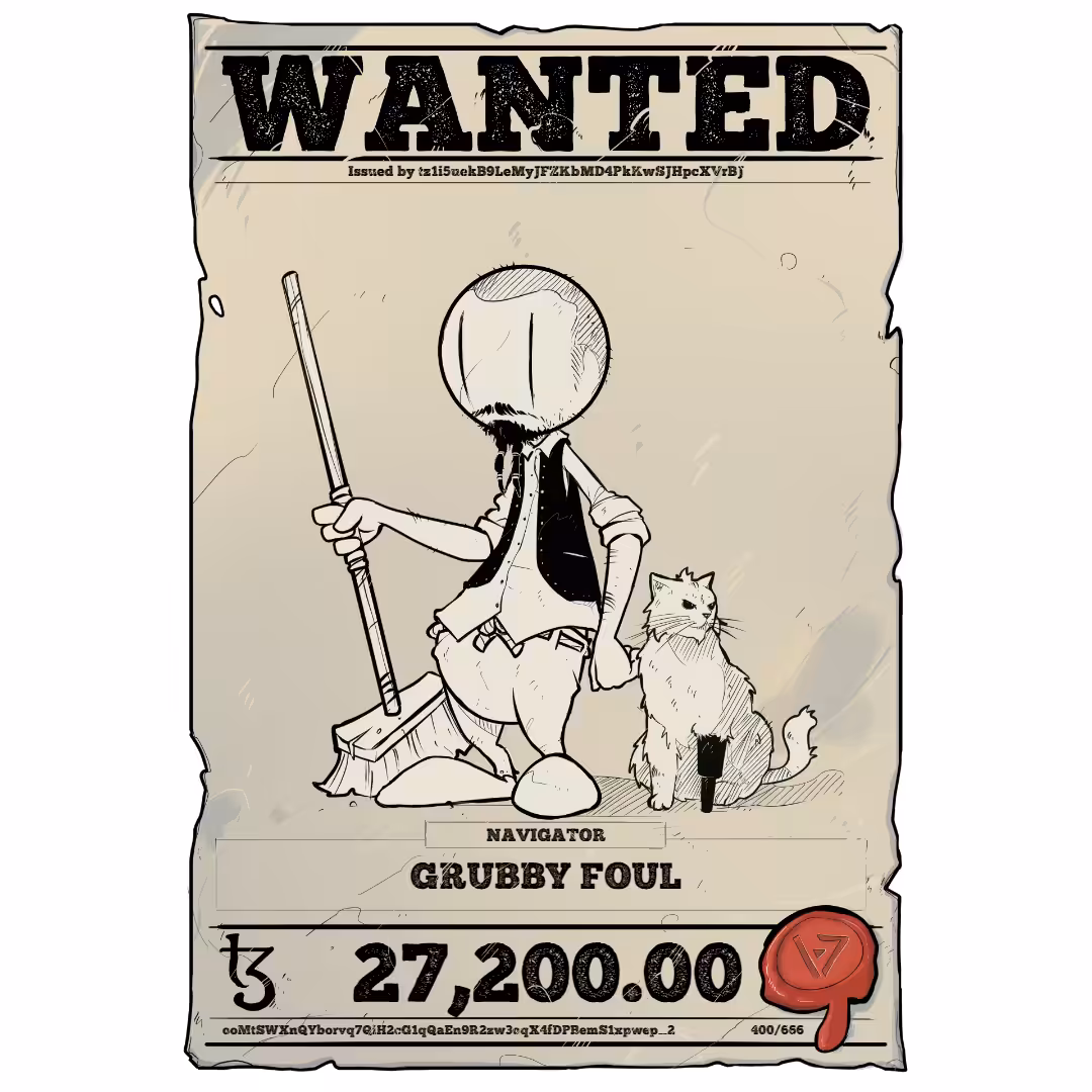 GRUBBY FOUL | TEZOS PIRATE 400/666