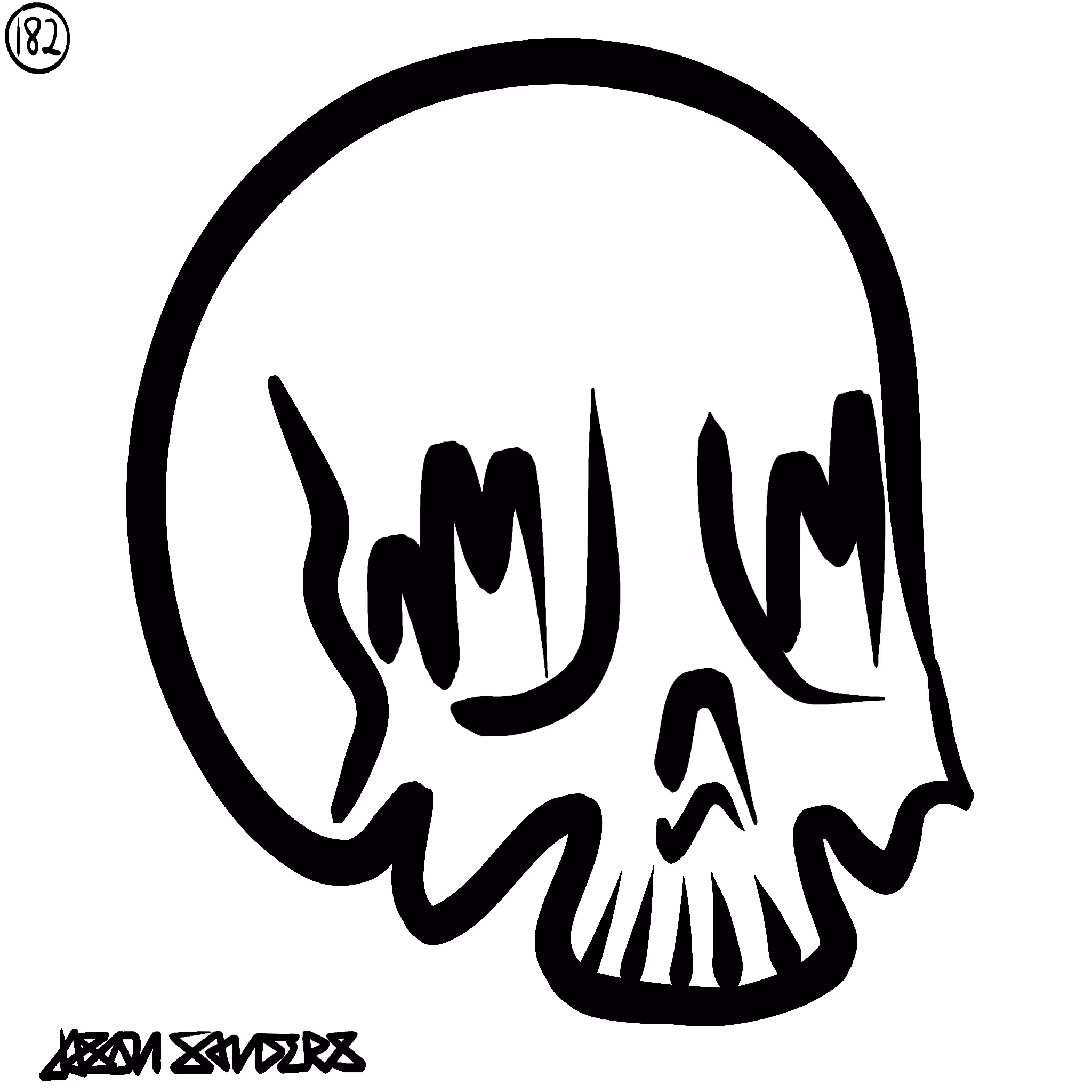 Skull Lines “Twenty-Five” By DrainedEye | #182