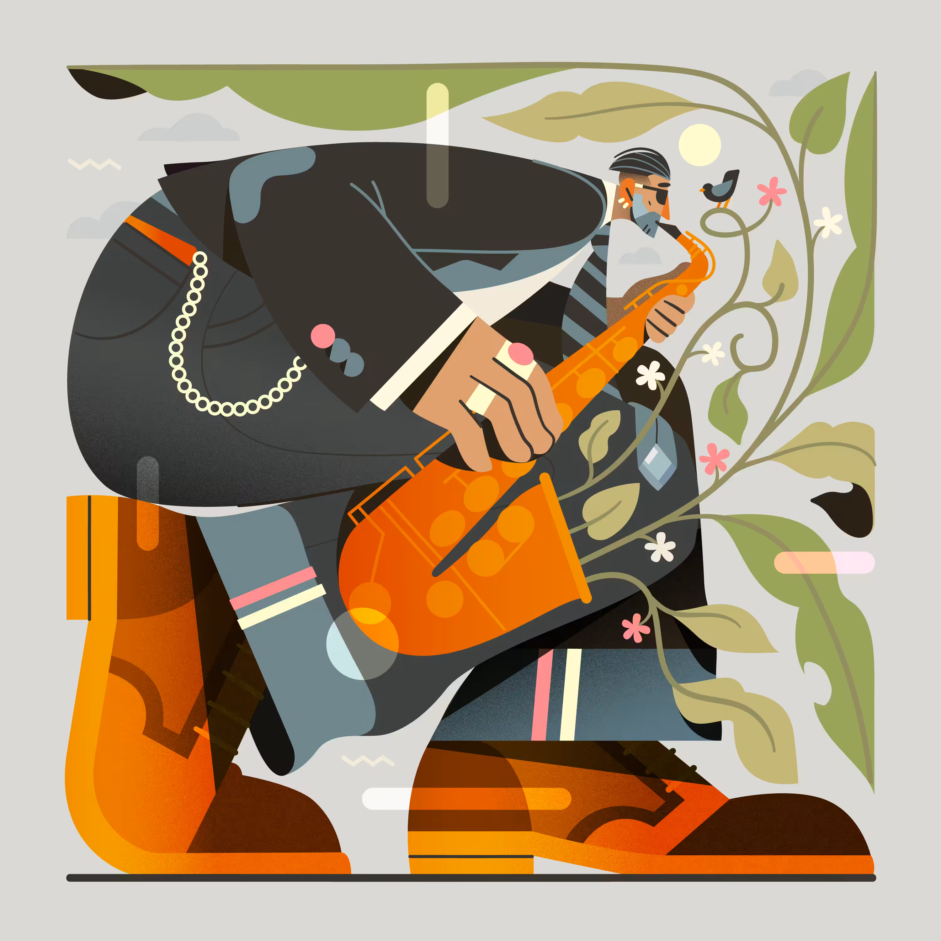 Birds, Plants & Music - The Saxophonist