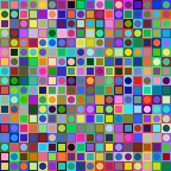 Square Dot Composition #18