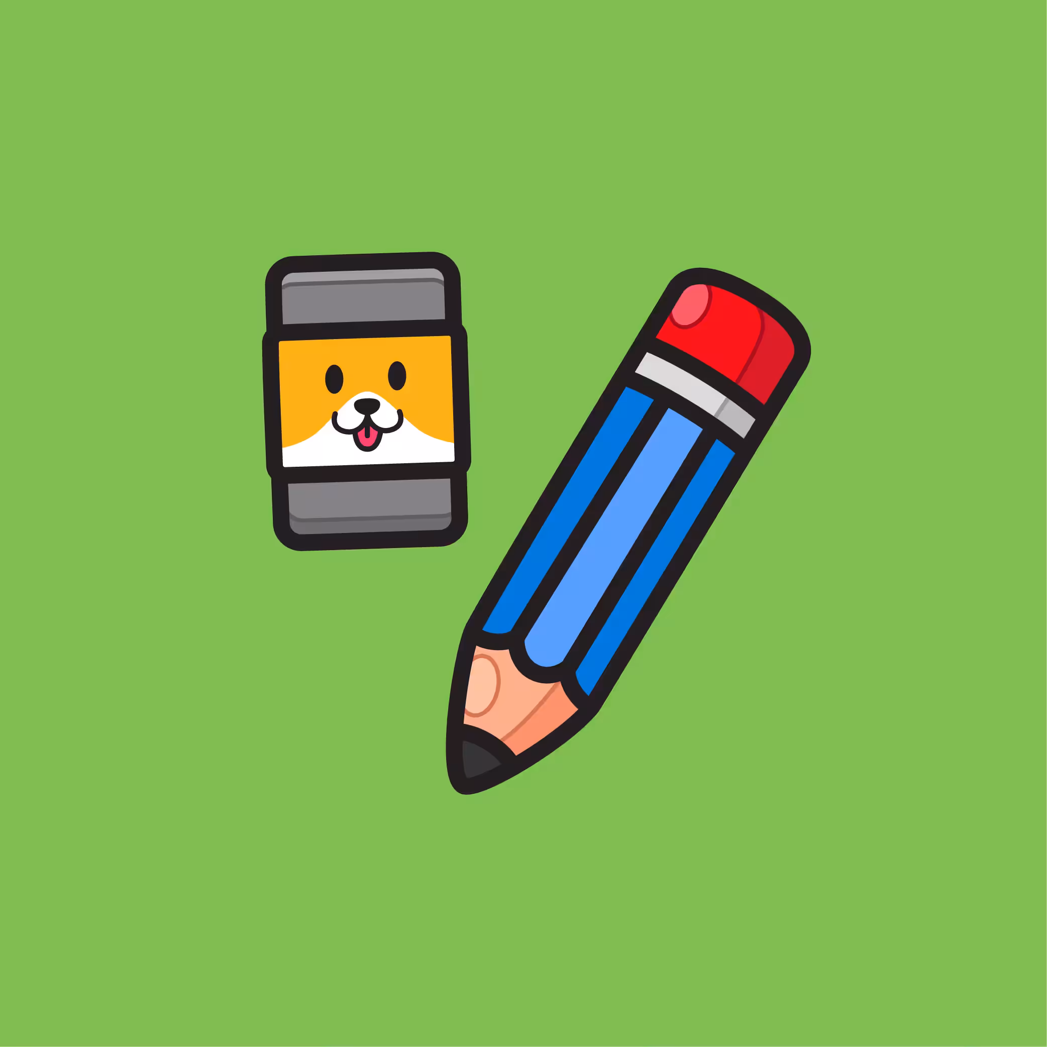 Pencil and Eraser