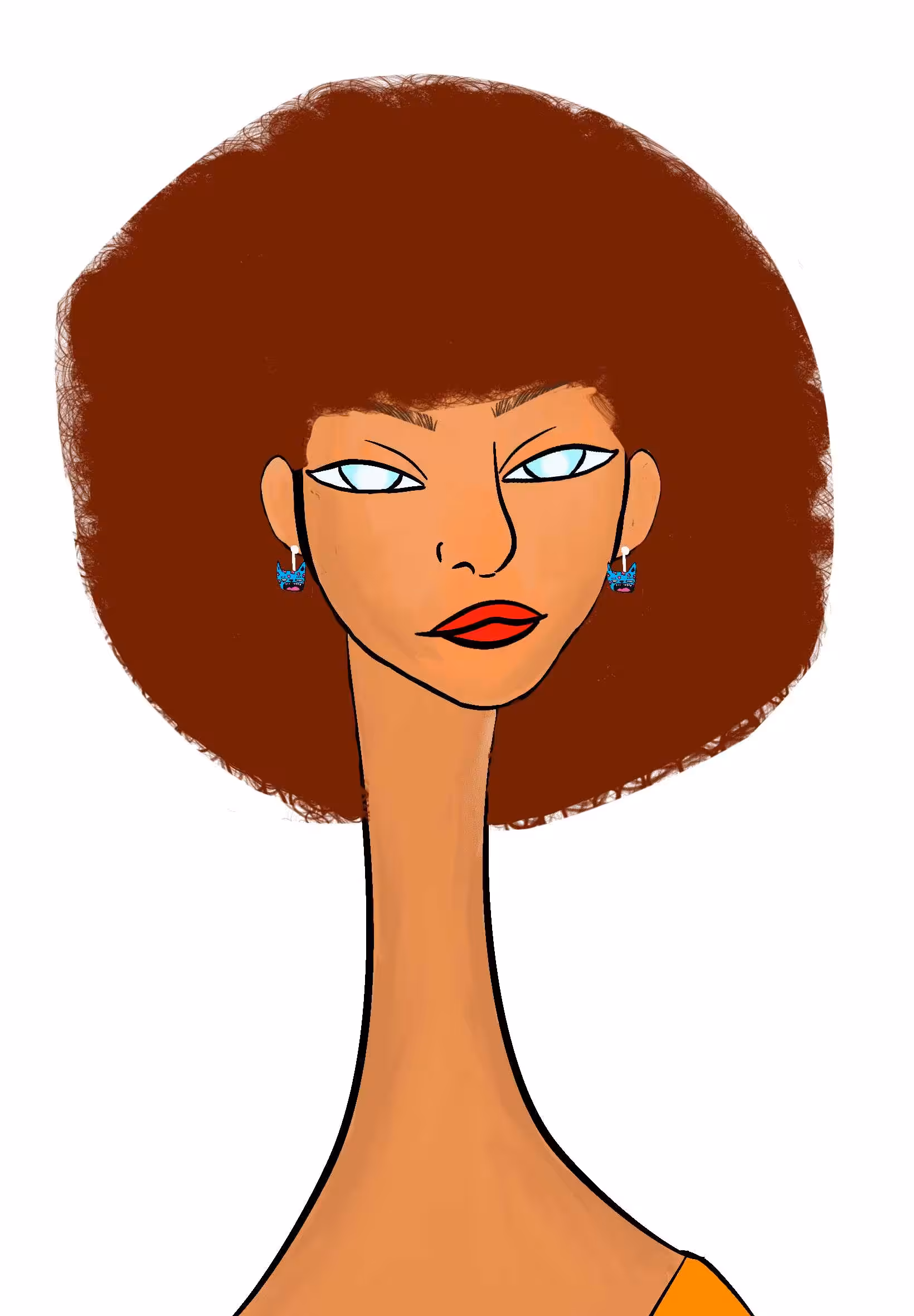 Long Neckie Lady #2220