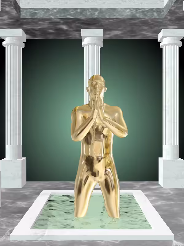 HeavenComputer: The Praying Fool's Gold Man #3241