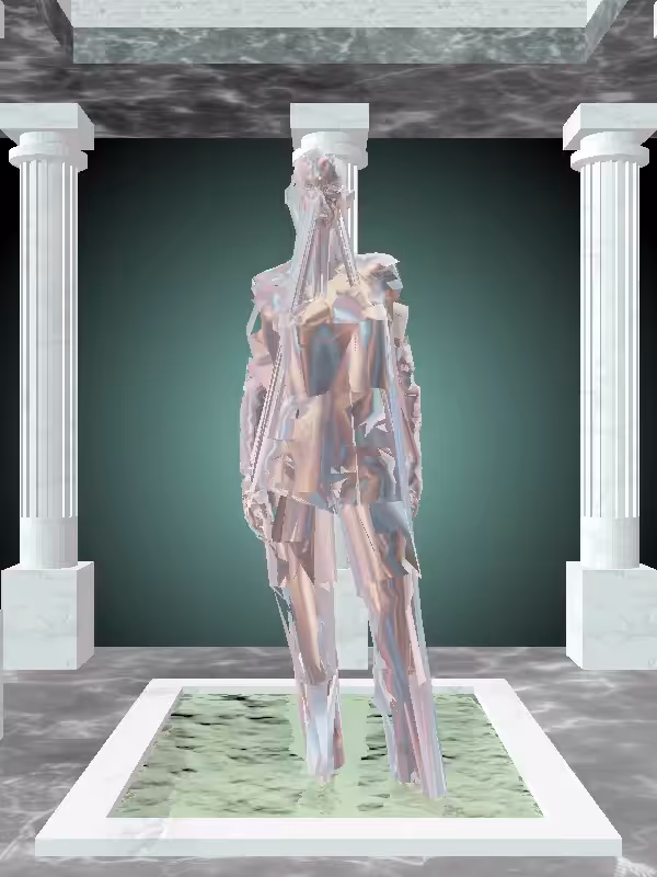 HeavenComputer: The Excited Holographic Glow Woman #6468