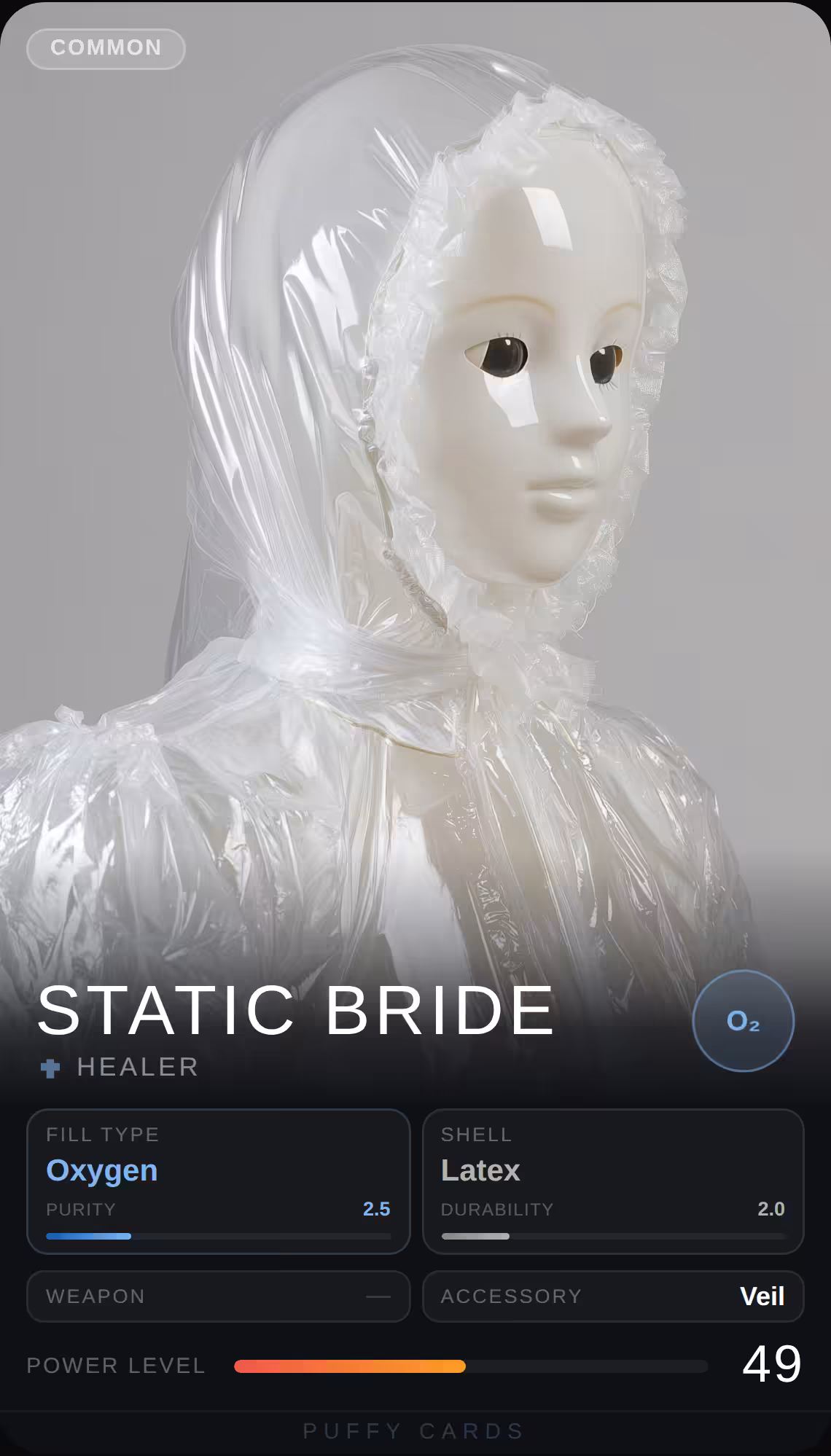 Puffy Cards: Static Bride
