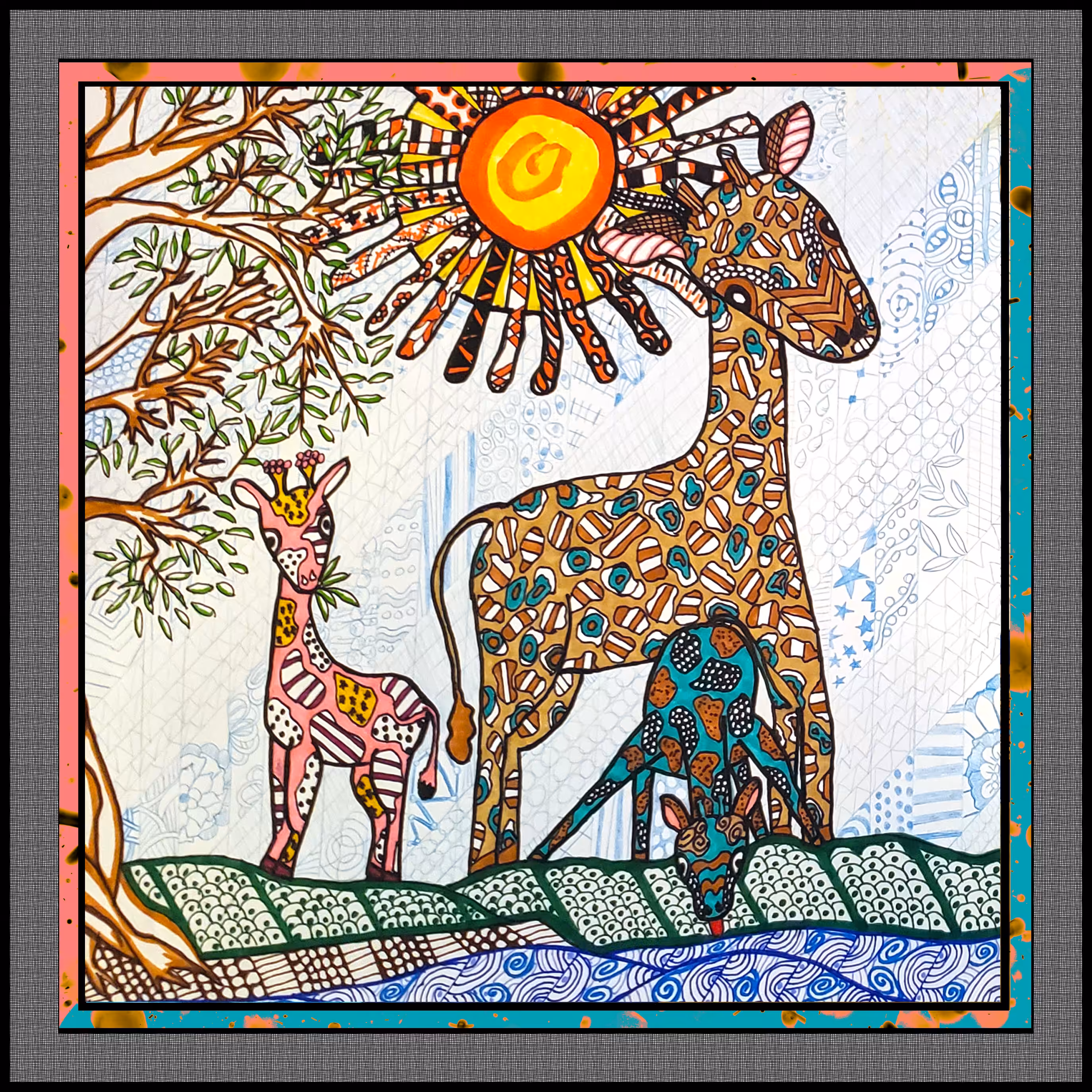 Giraffe Family 2