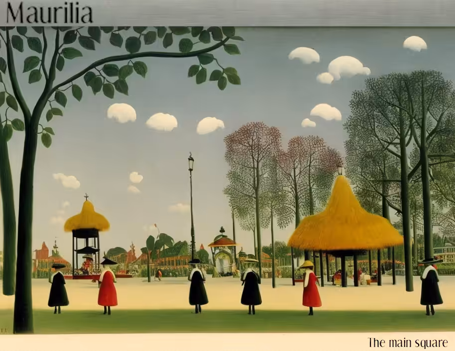 Maurilia : The main square