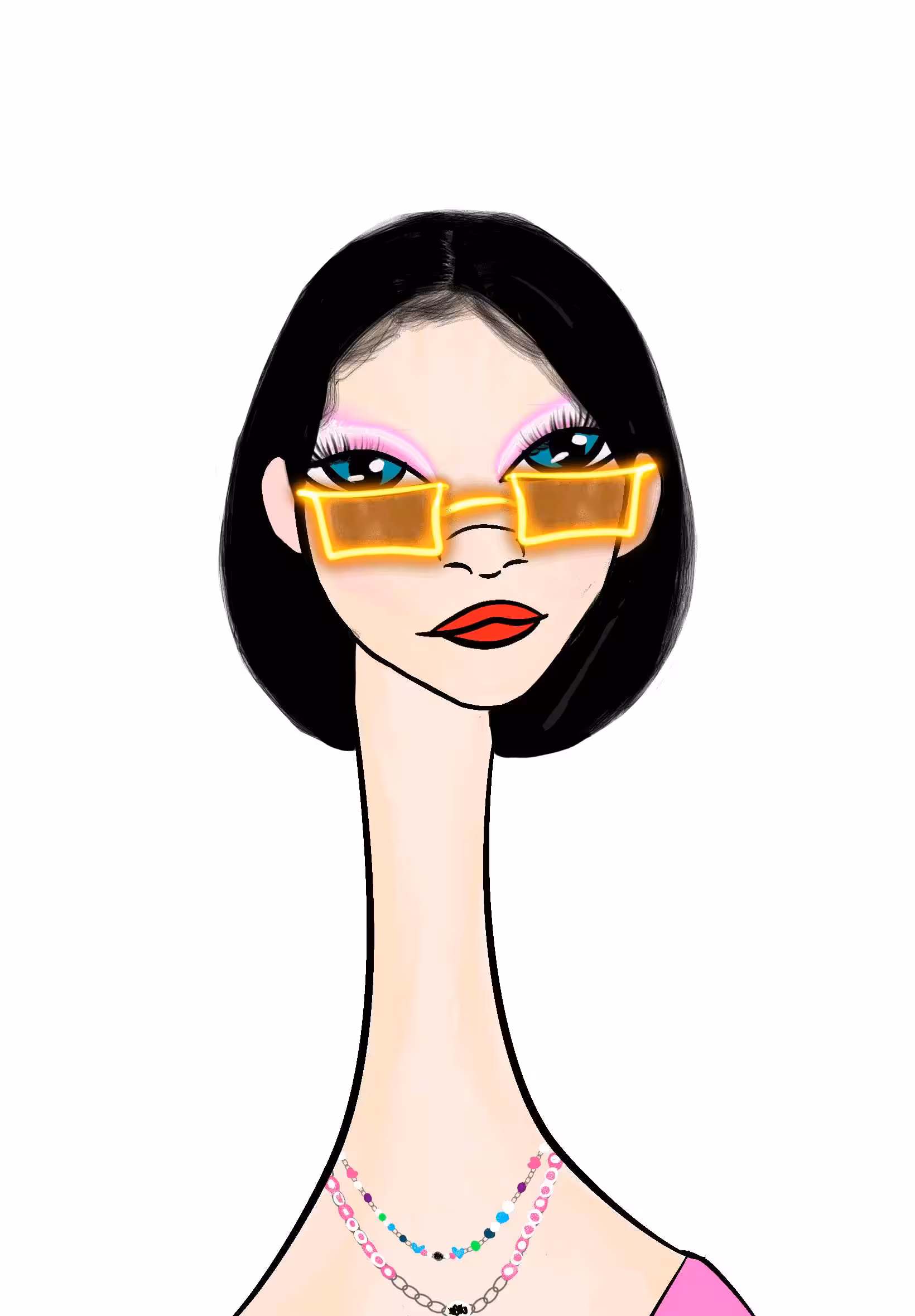 Long Neckie Ladies: Long Neckie Lady #673