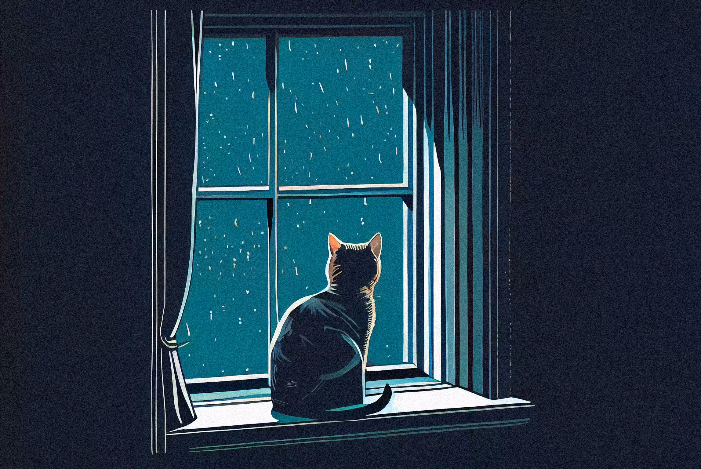 One winter night