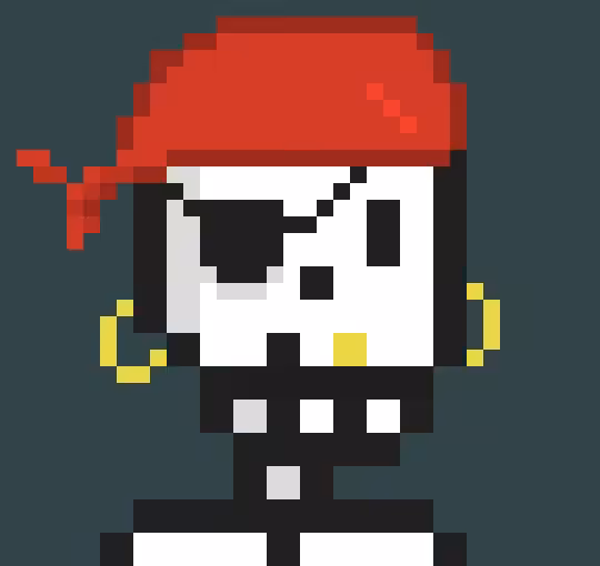 TezSkulls #10 - Skull Pirate