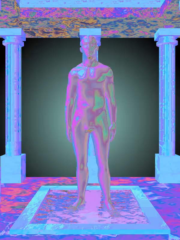 HeavenComputer: The Phone Calling Sealwax Red Man #3719