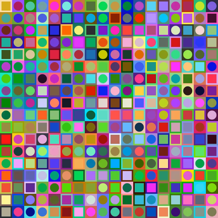 Square Dot Composition #234