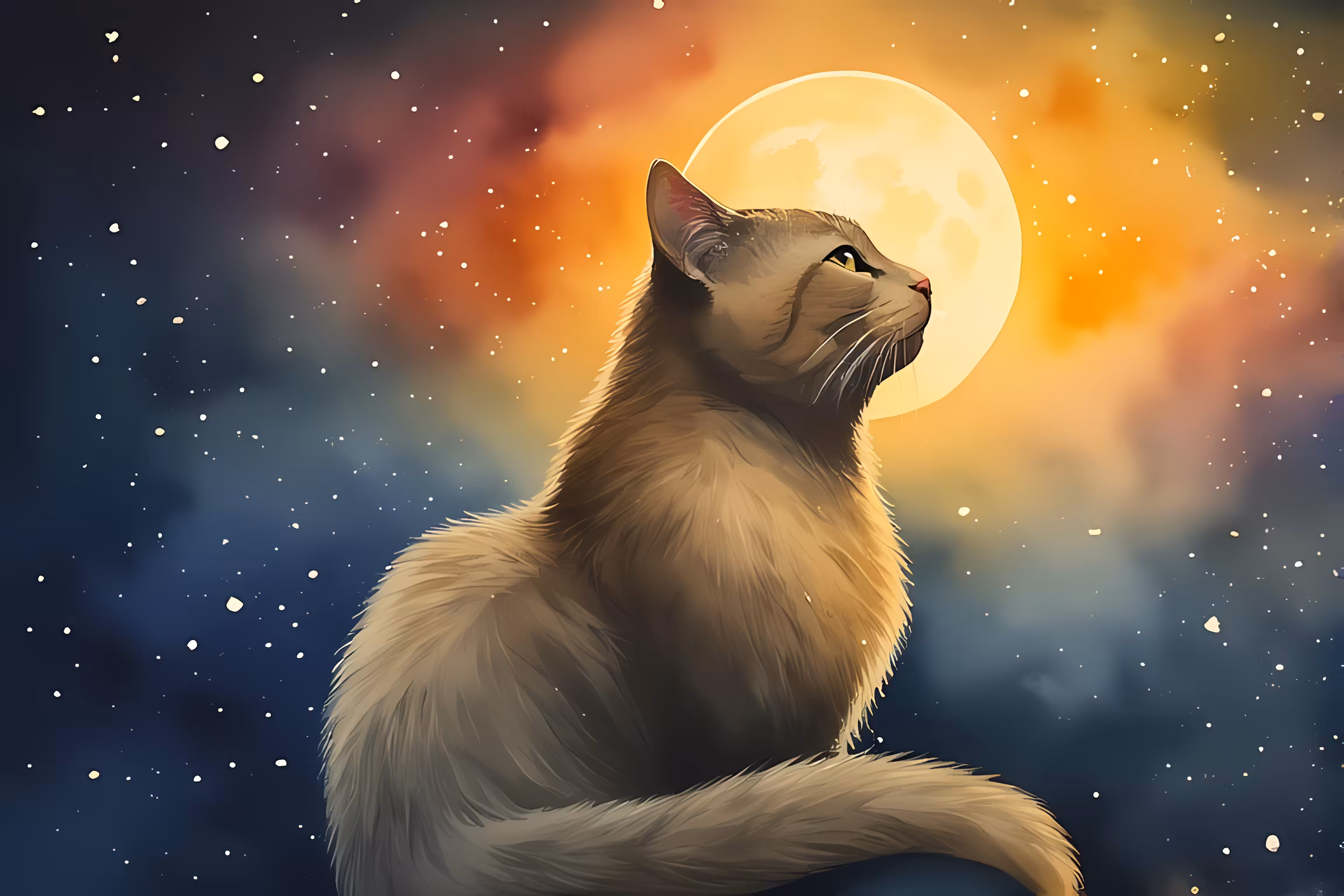 Contemplative Moonlight