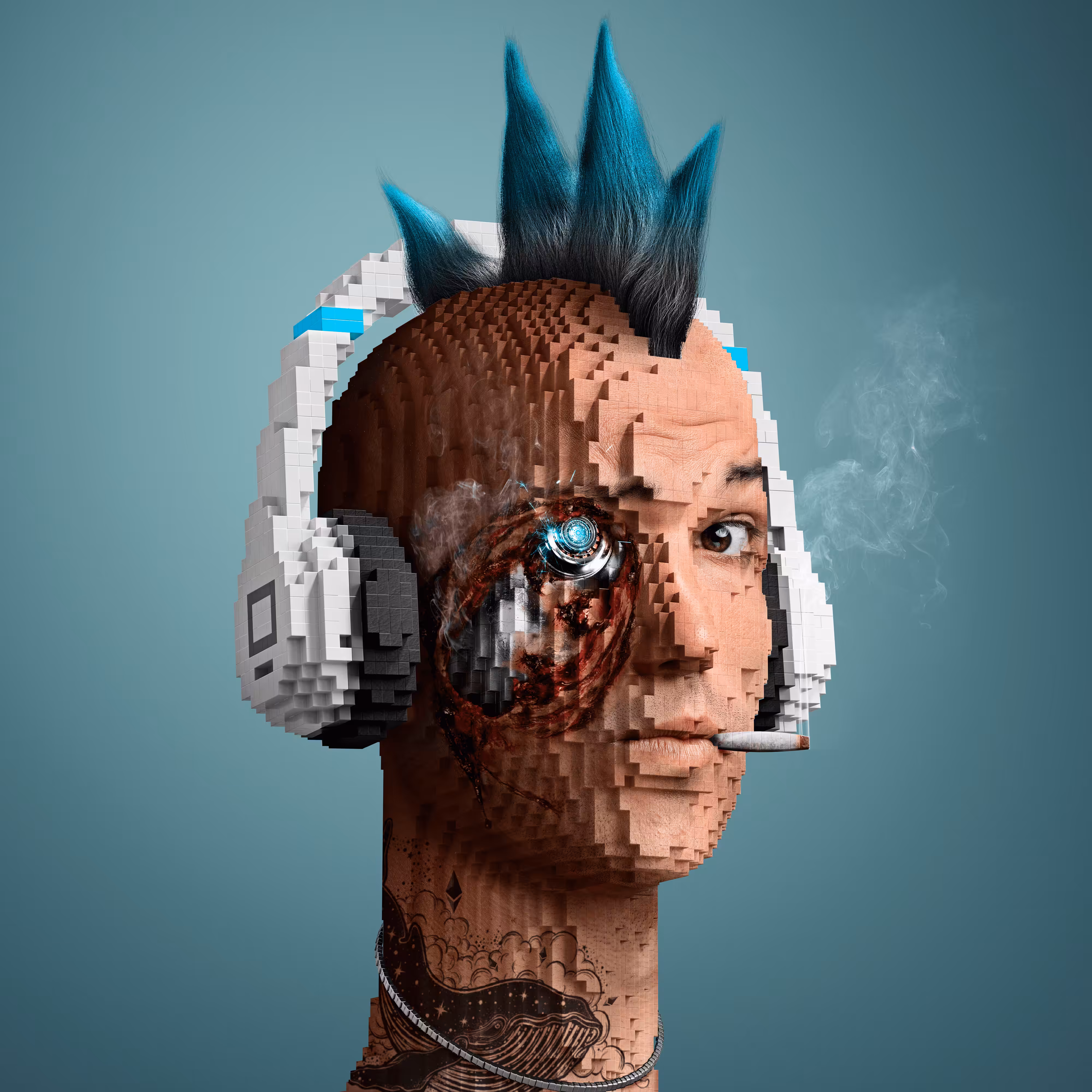 Block Head Punk 106