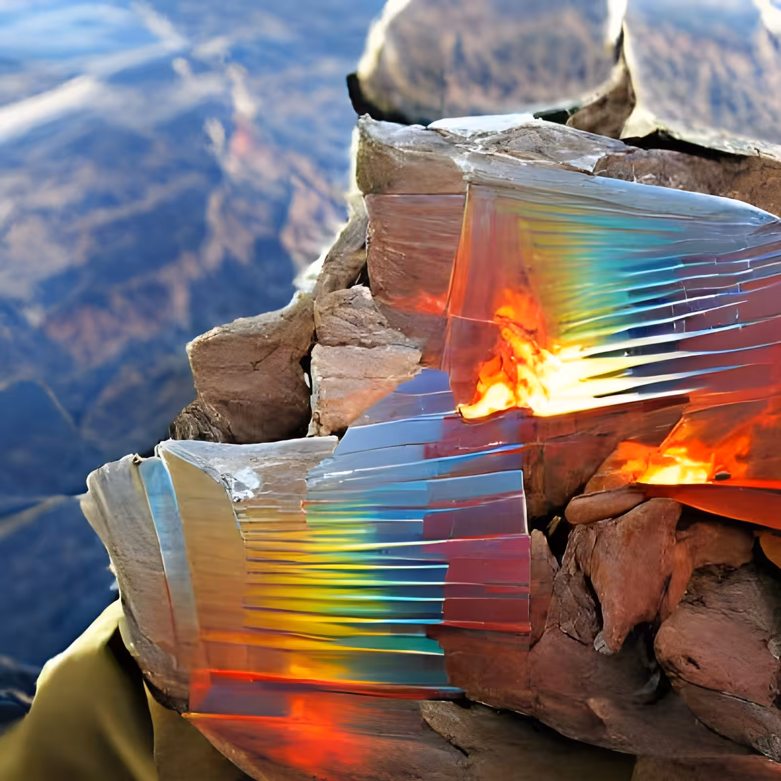 Grand Canyon prisms set the world on fire