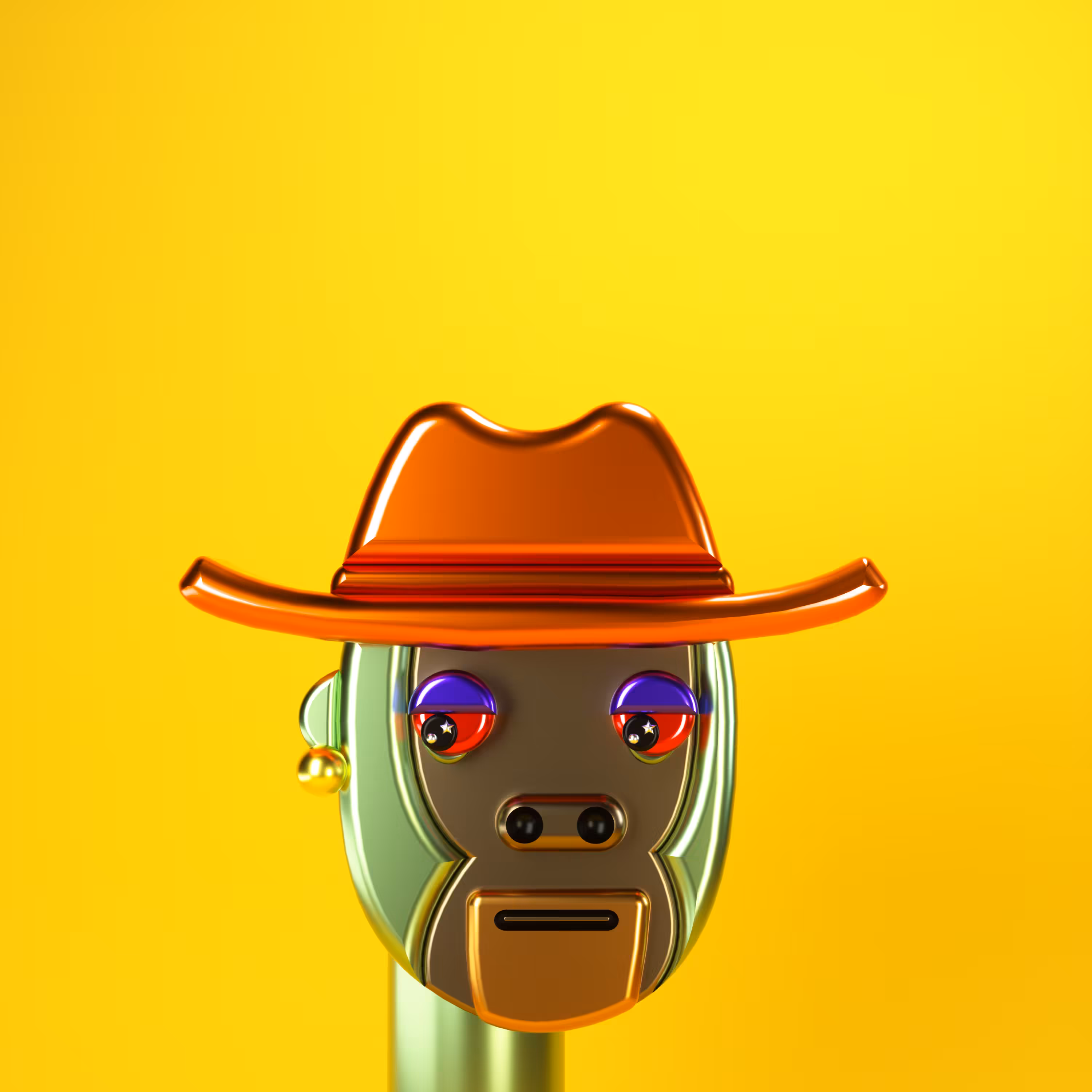 3D Chrome Punk Babies #009