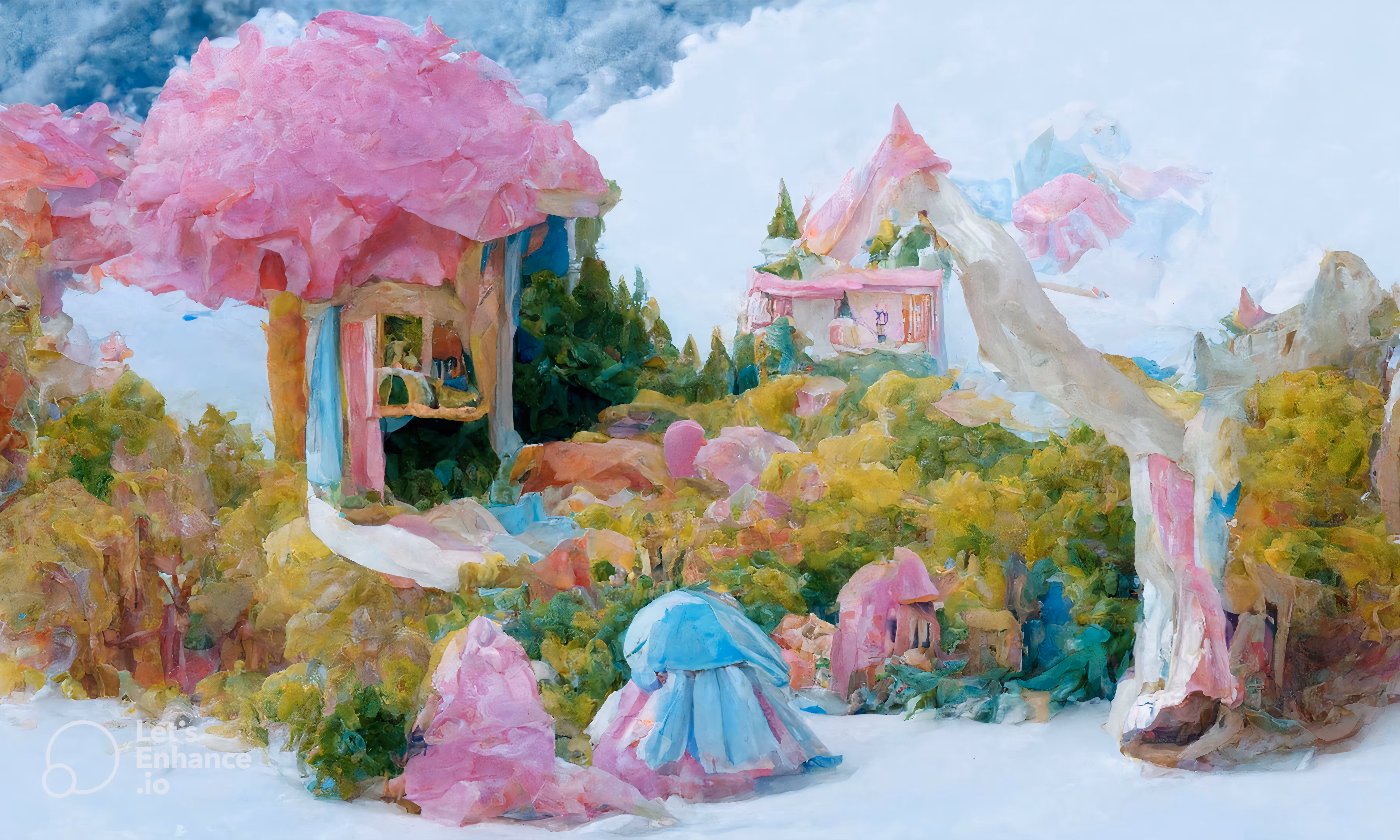 candy house in the wood