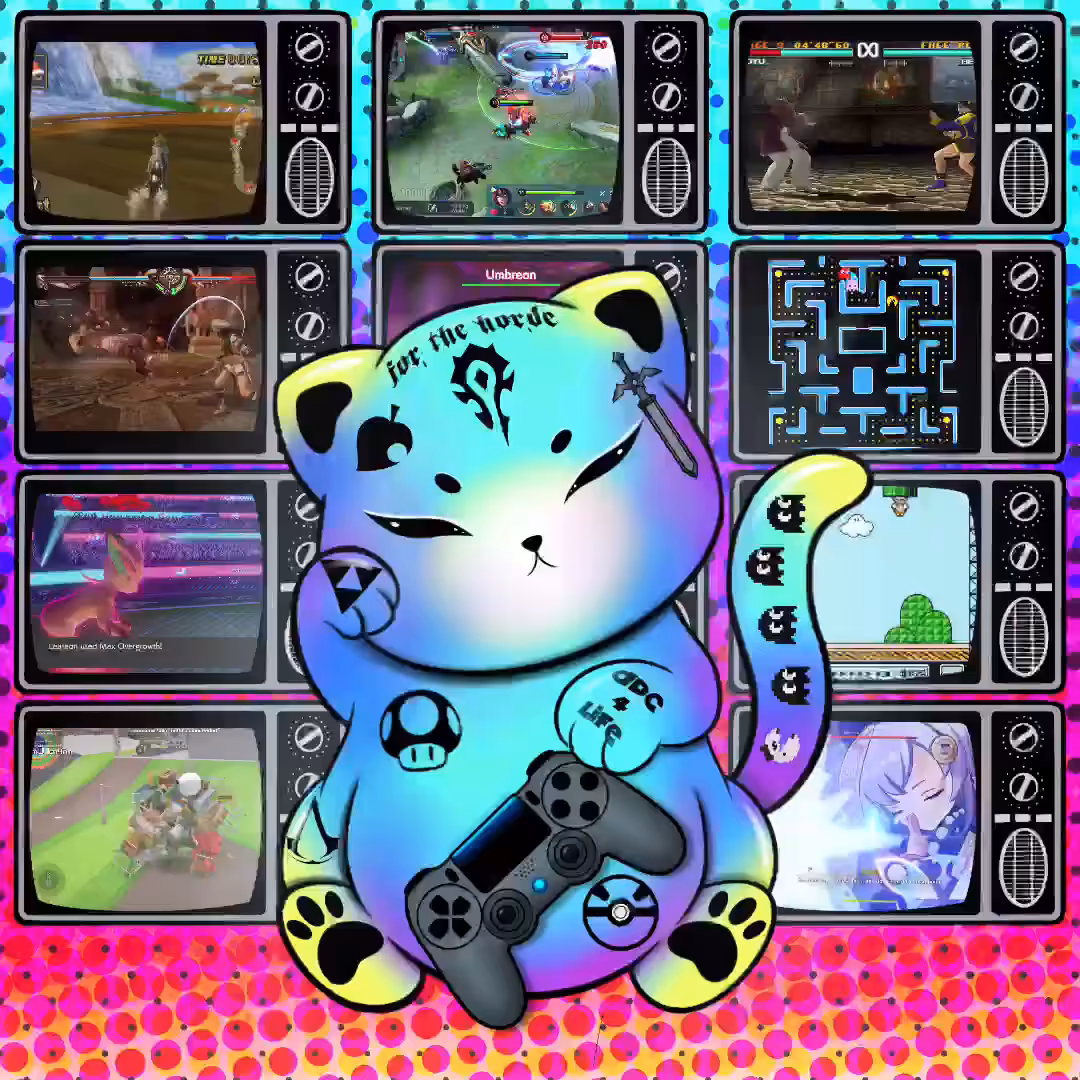 Video Game Fortune Cat