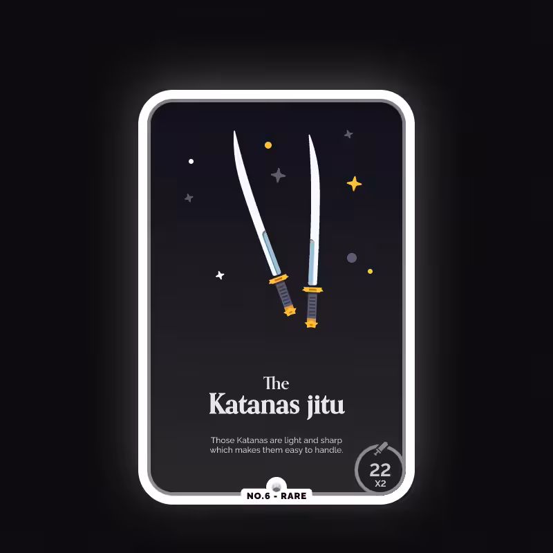 Battle Card no.6 - The Katanas Jitu - Rare