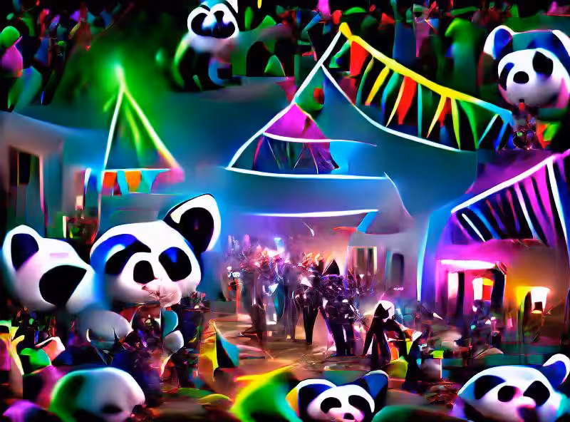 Abraham's First Works: Panda Midnight Rave Party