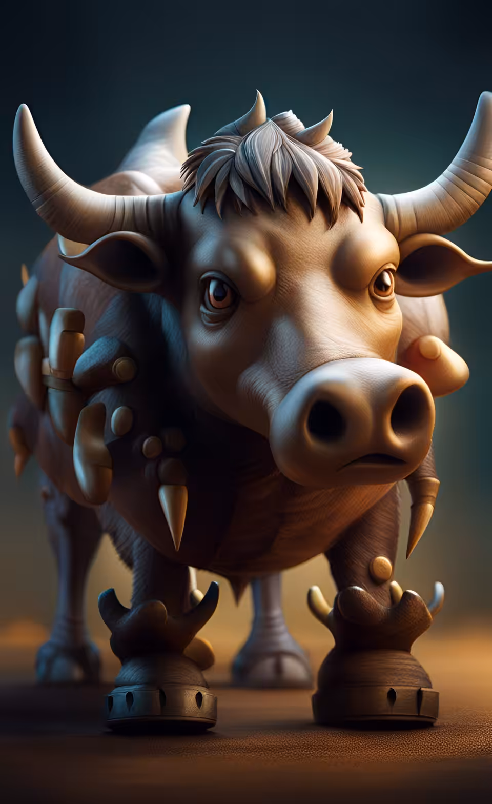 wet art: cow