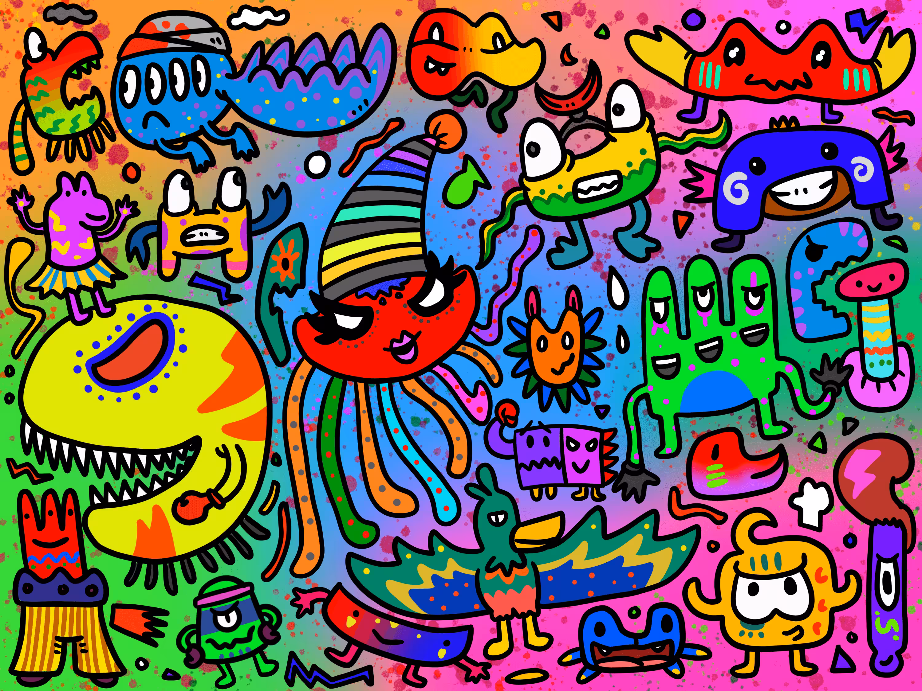 Doodle Monster Family 5