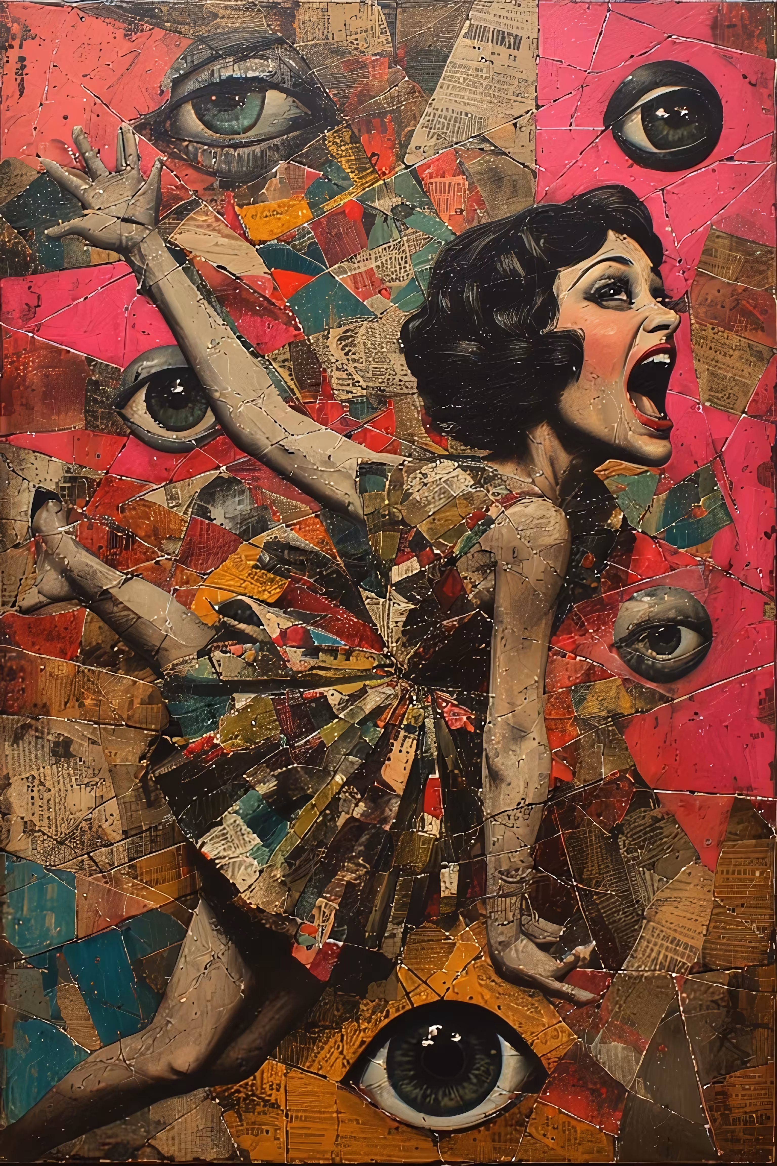 Fragments of a Diva Surreal Collage