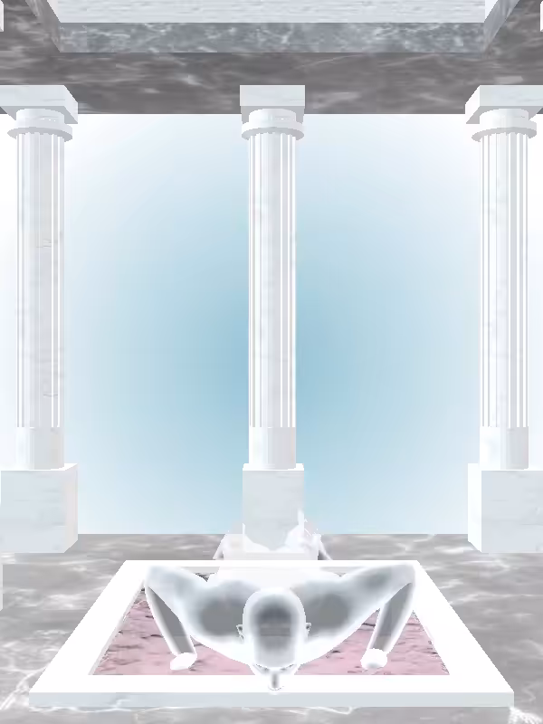 HeavenComputer: The Fading Athletic Luminescent Chrome Man #1857