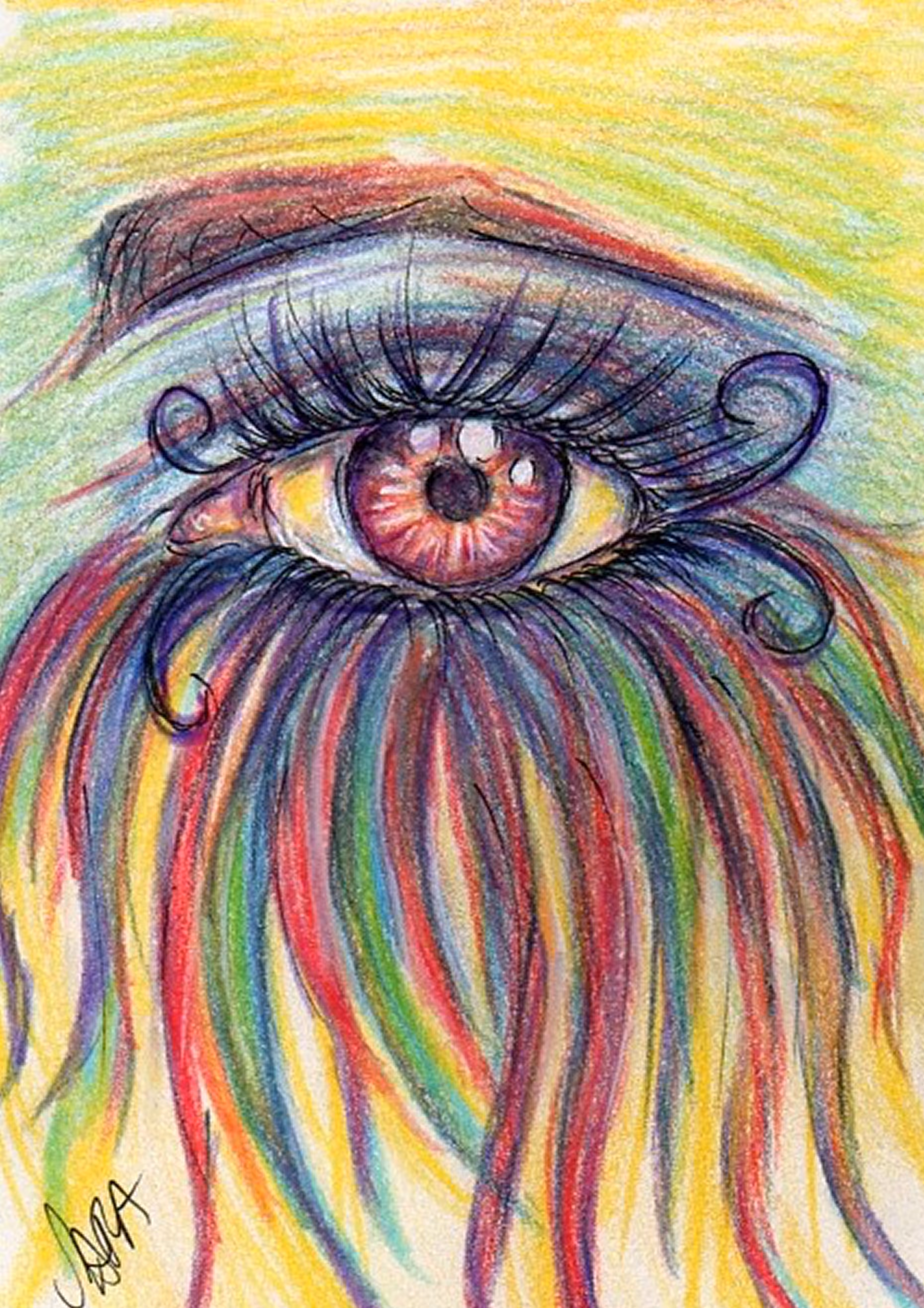 Rainbow eye