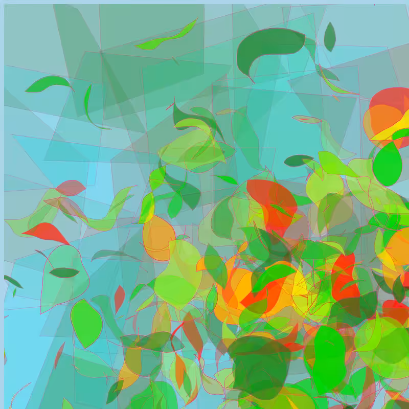 Leaves and glasses #17