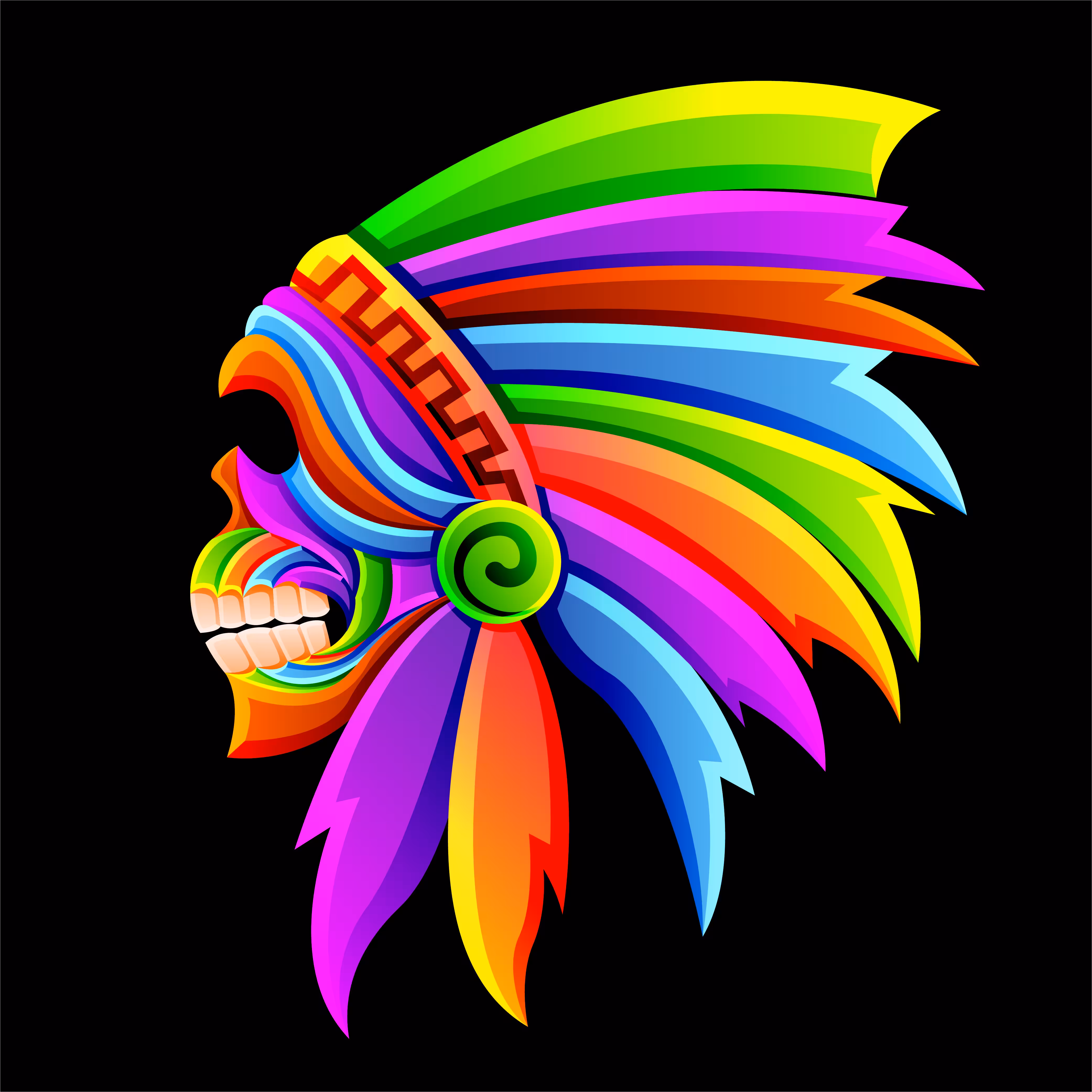 Apache skull