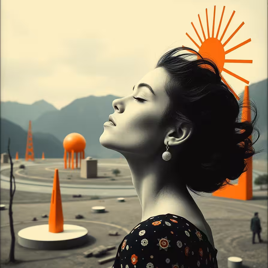The girl from Bauhaus movement 