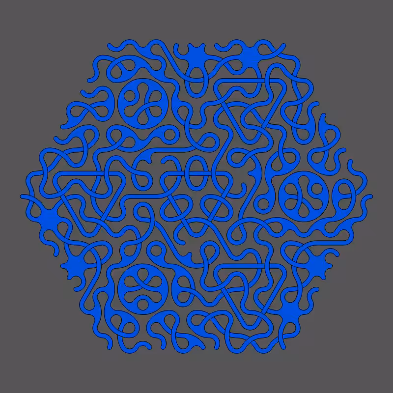 Threefold Symmetry - Dark Variations #173