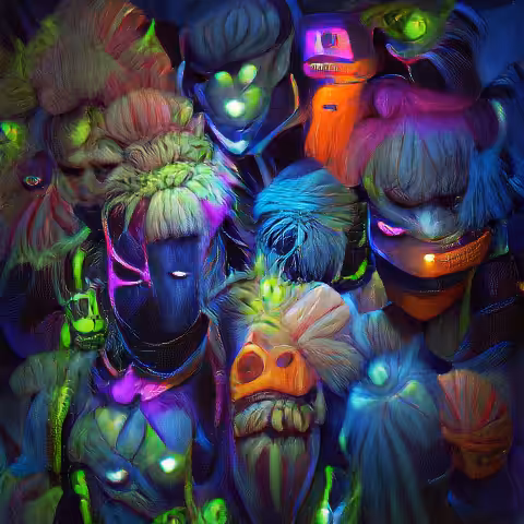 "Blacklight Characters"
