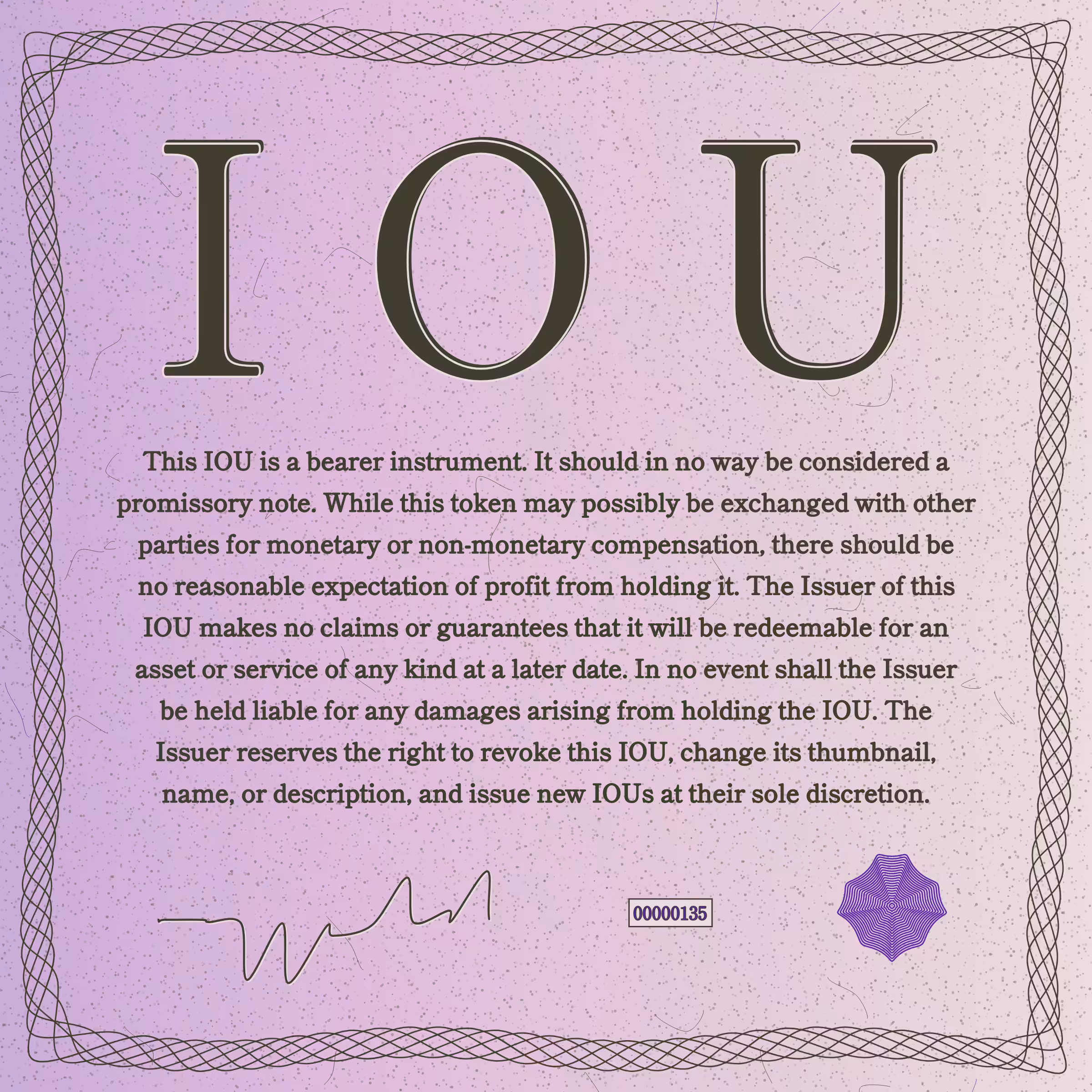 IOU #135