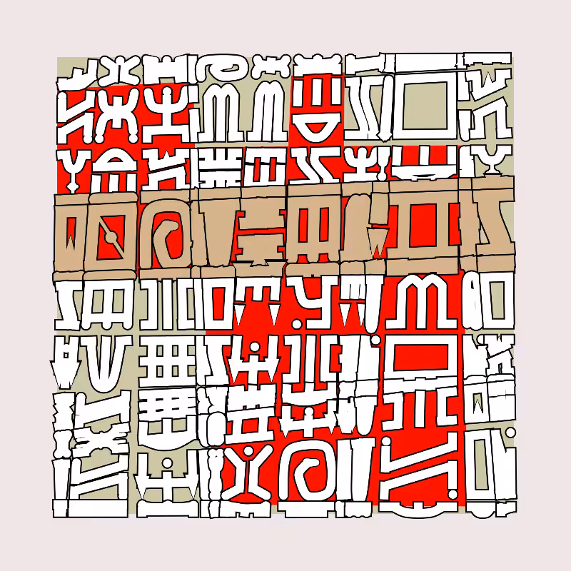 "Alphabetic ancestral signs" - (Matrix v3) #17