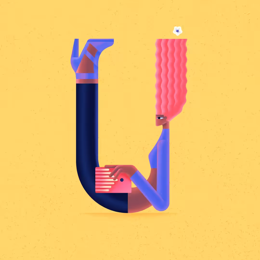 Letter U