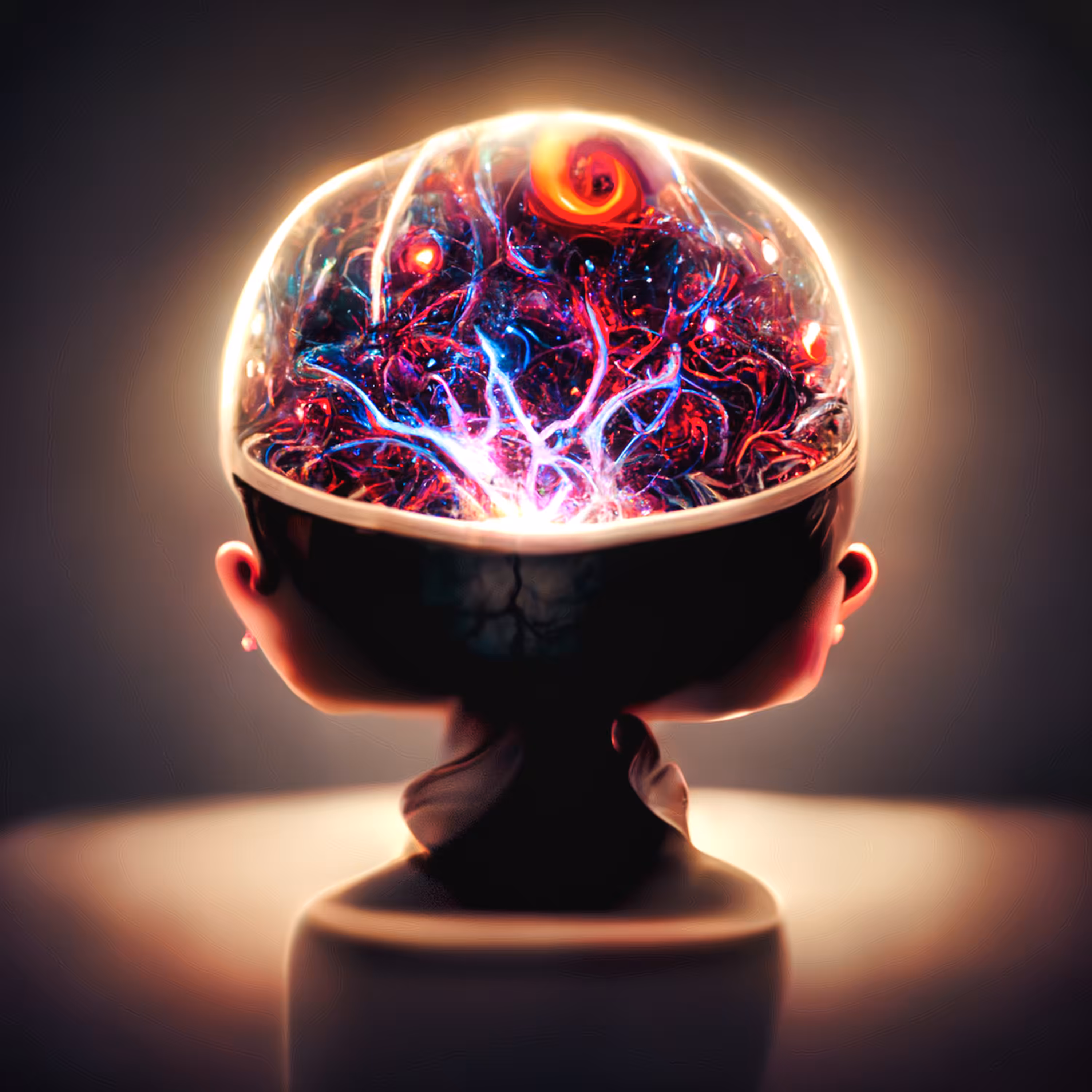 in the midbrain