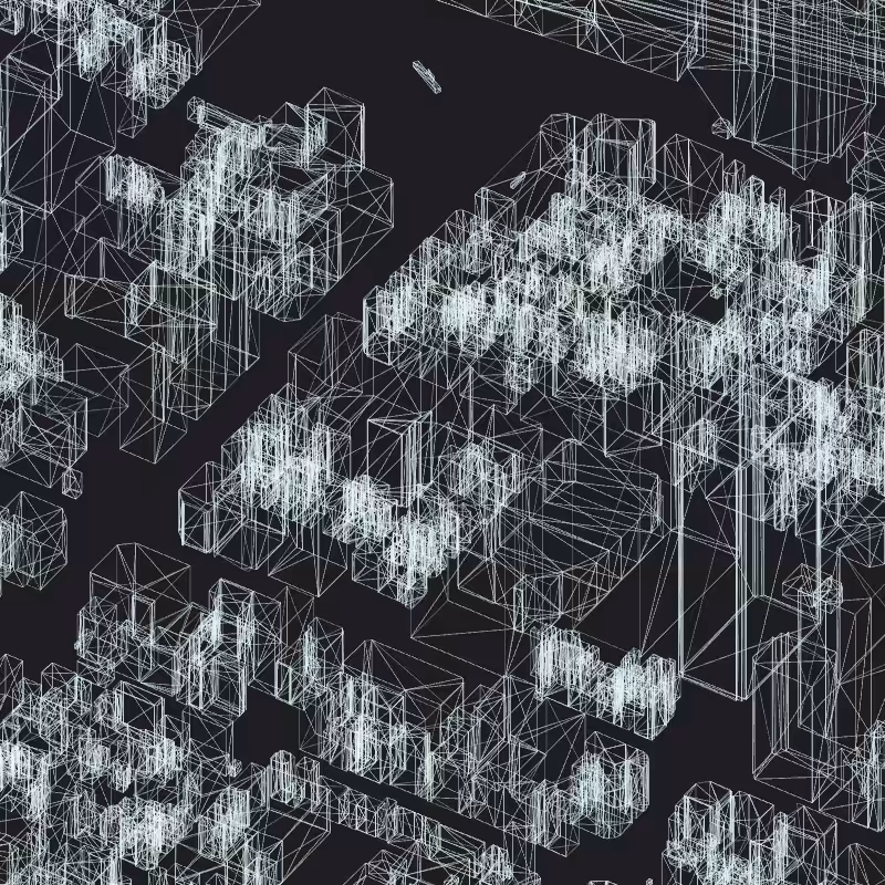 Wireframe City: Tokyo Shibuya #76