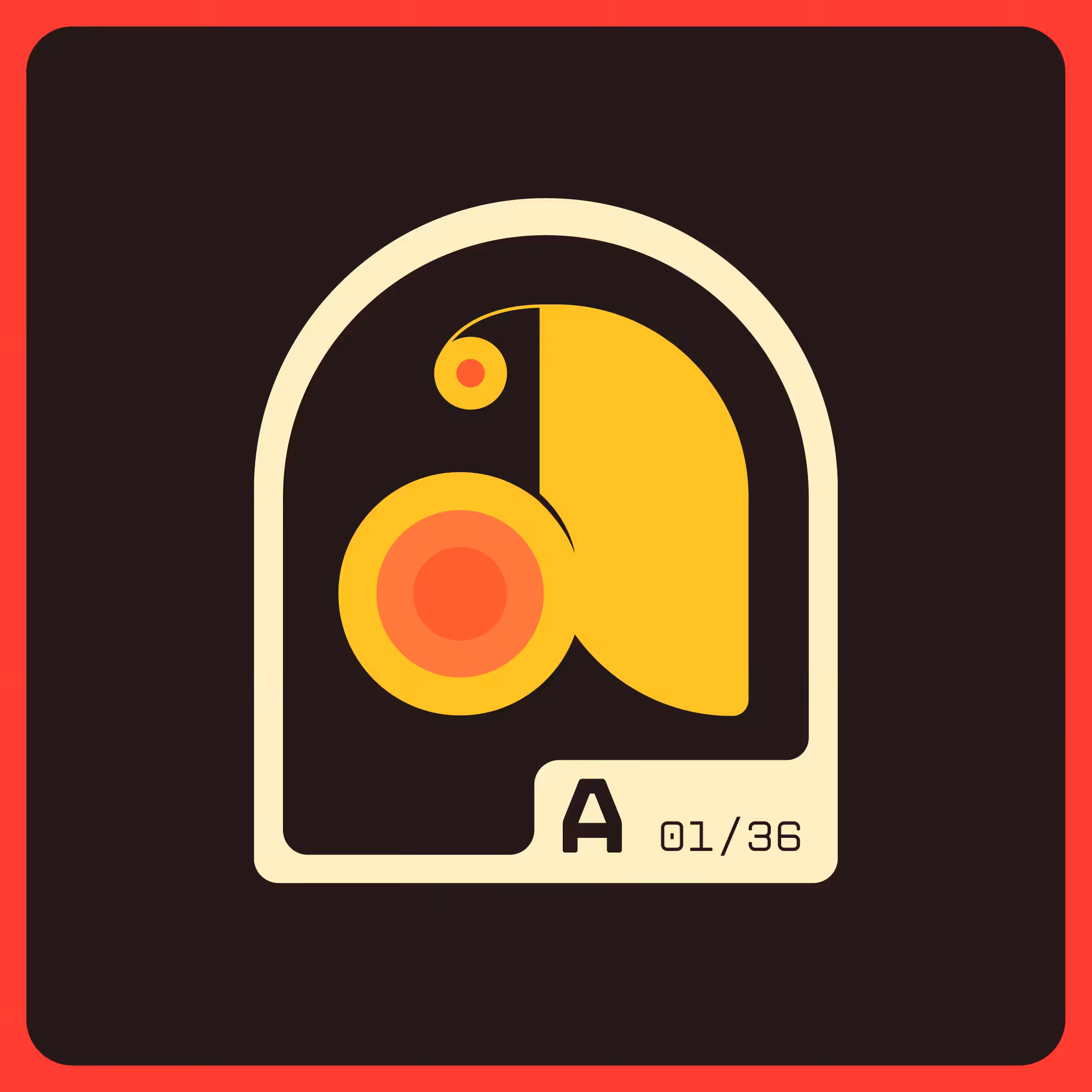 Alphabet Badge Series - A
