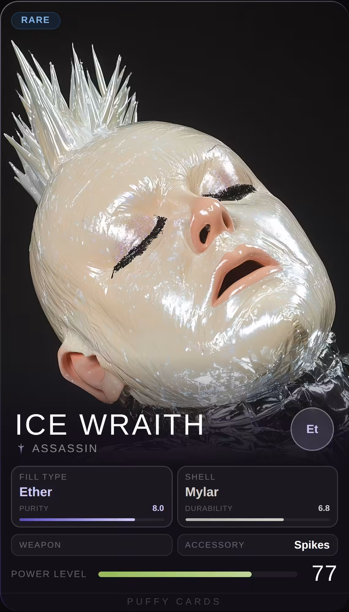 Puffy Cards: Ice Wraith