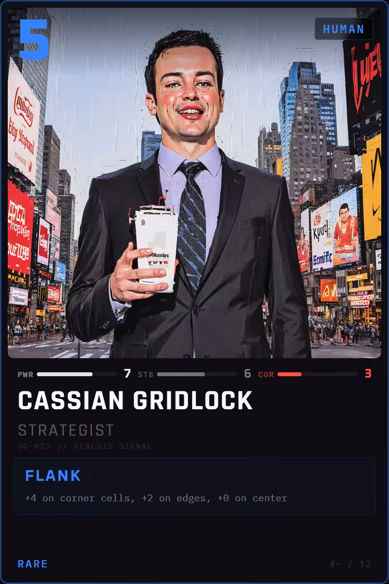 Cassian Gridlock — Strategist
